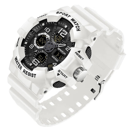 Military Waterproof Digital Sports Watch with Resin Strap