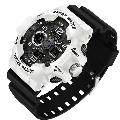 Military Waterproof Digital Sports Watch with Resin Strap