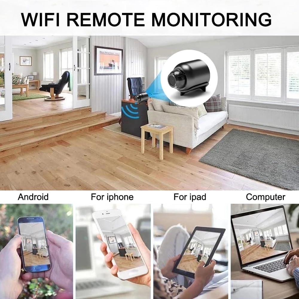 Mini 4G WiFi Security Camera 1080P with Night Vision