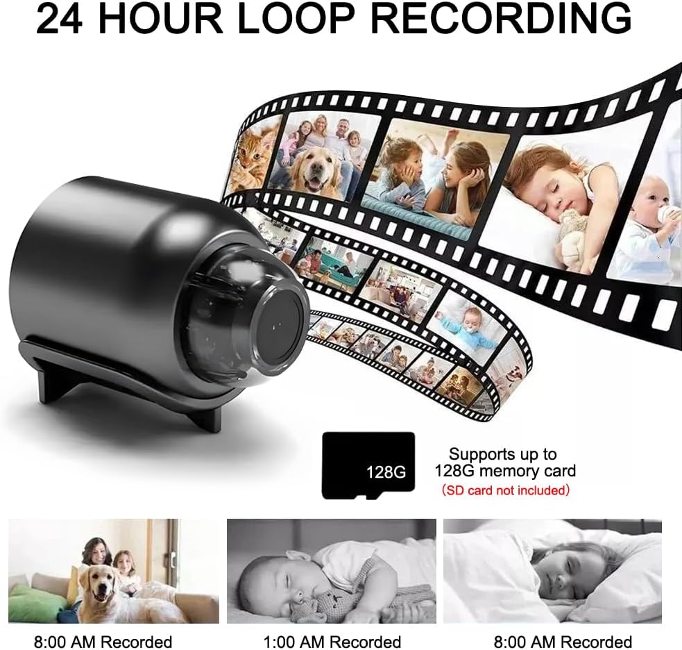 Mini 4G WiFi Security Camera 1080P with Night Vision