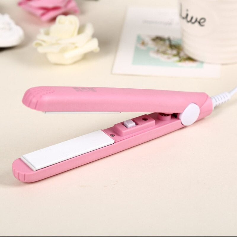 Mini Ceramic Hair Curling and Straightening Iron