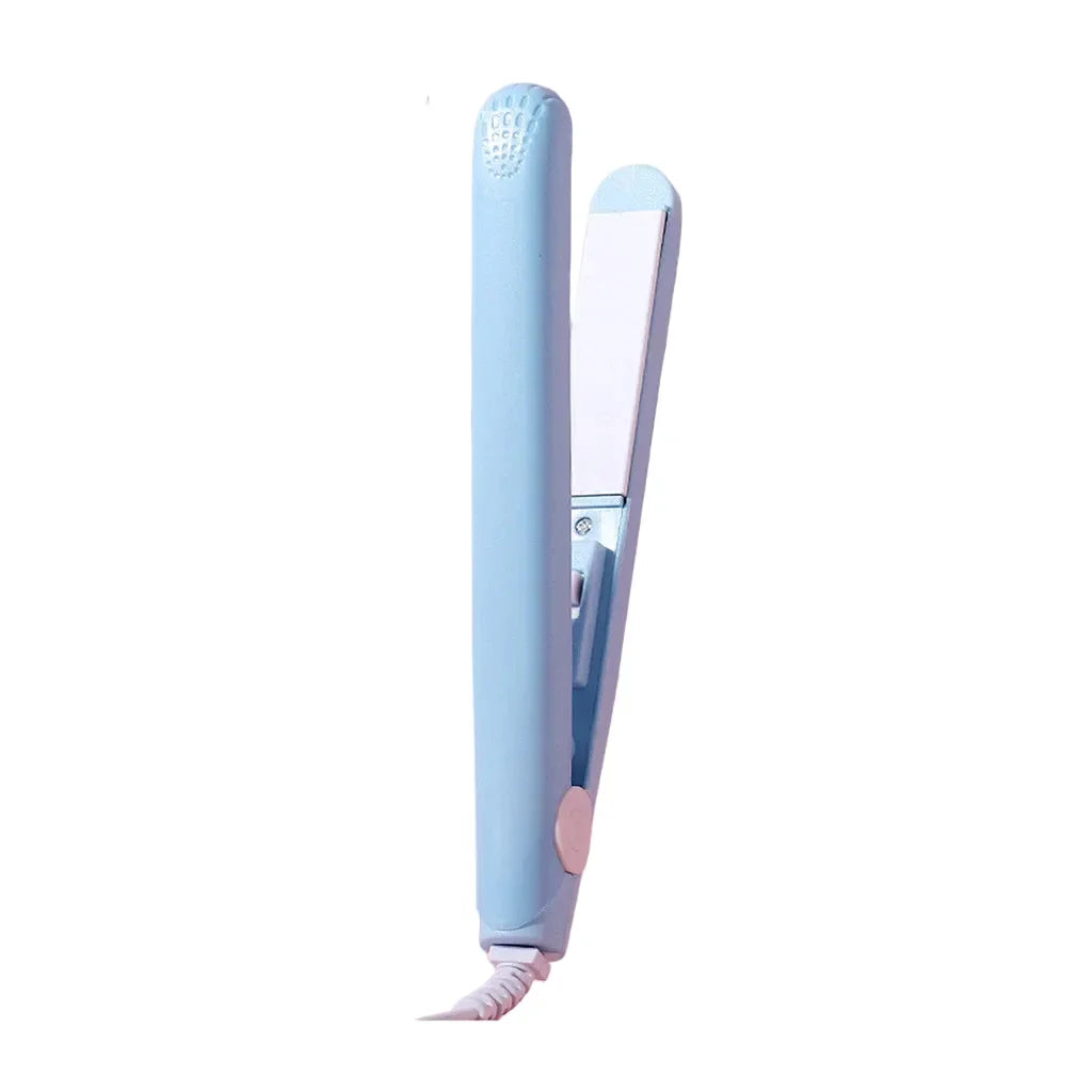 Mini Ceramic Hair Straightener and Curling Iron 2 in 1 Styler