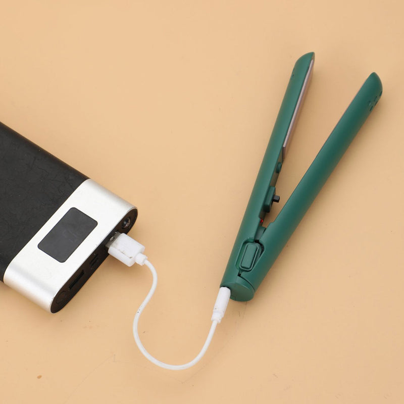 Mini Ceramic Hair Straightener and Curling Iron Travel Styling Tool