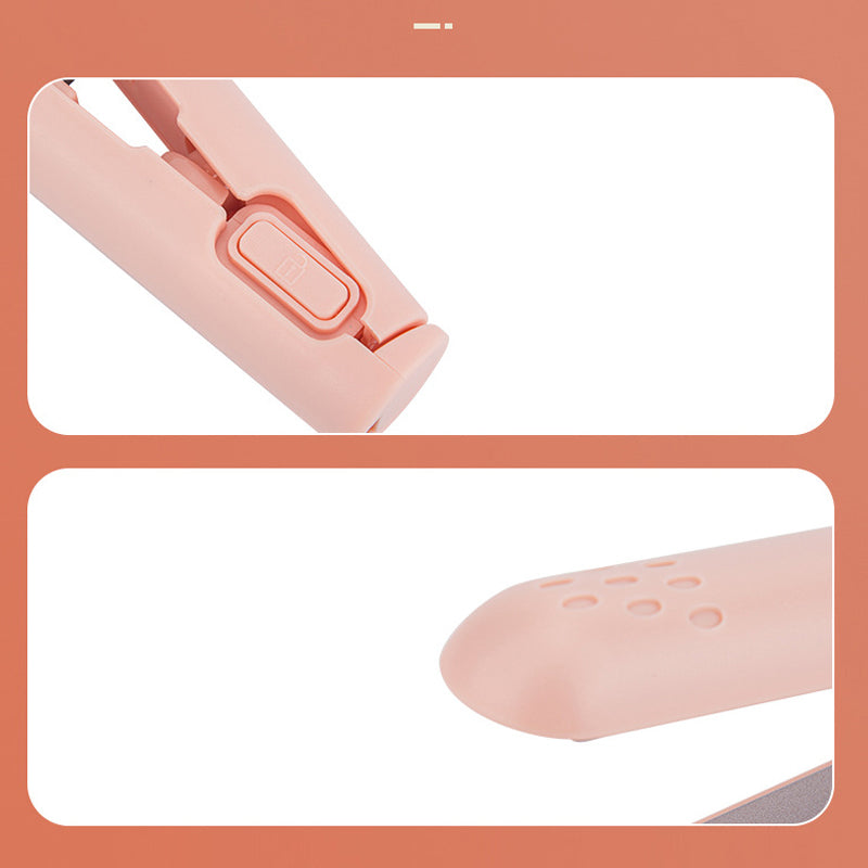 Mini Ceramic Hair Straightener and Curling Iron Travel Styling Tool