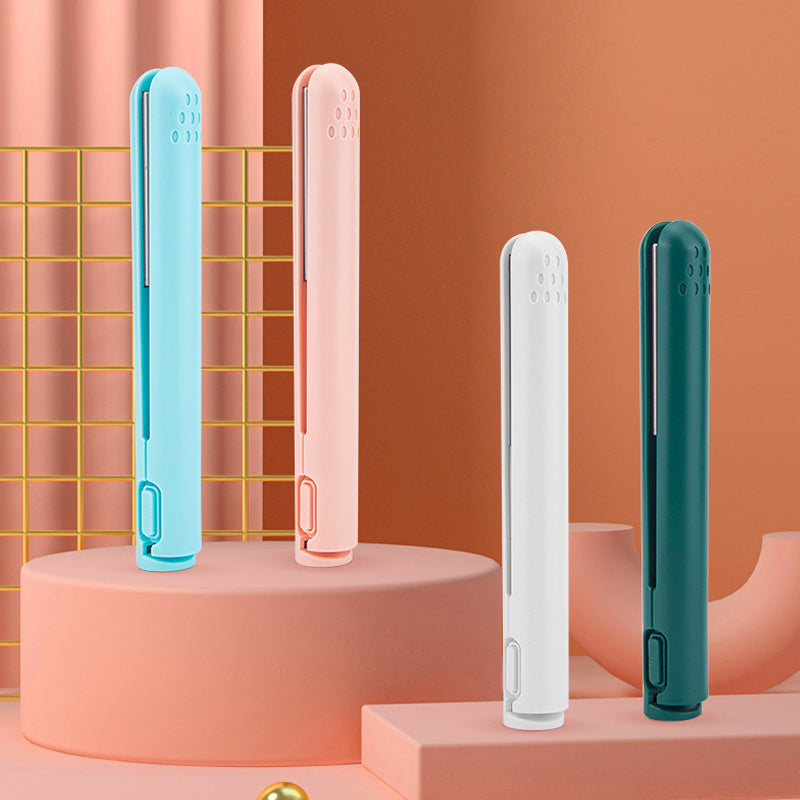 Mini Ceramic Hair Straightener and Curling Iron Travel Styling Tool