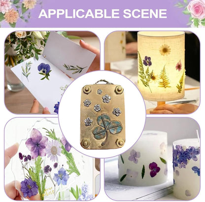 Mini Flower Press Portable Botanical Craft Kit