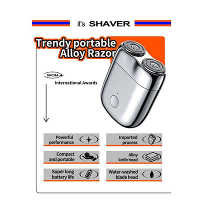 Mini Magnetic Rechargeable Electric Shaver for Men