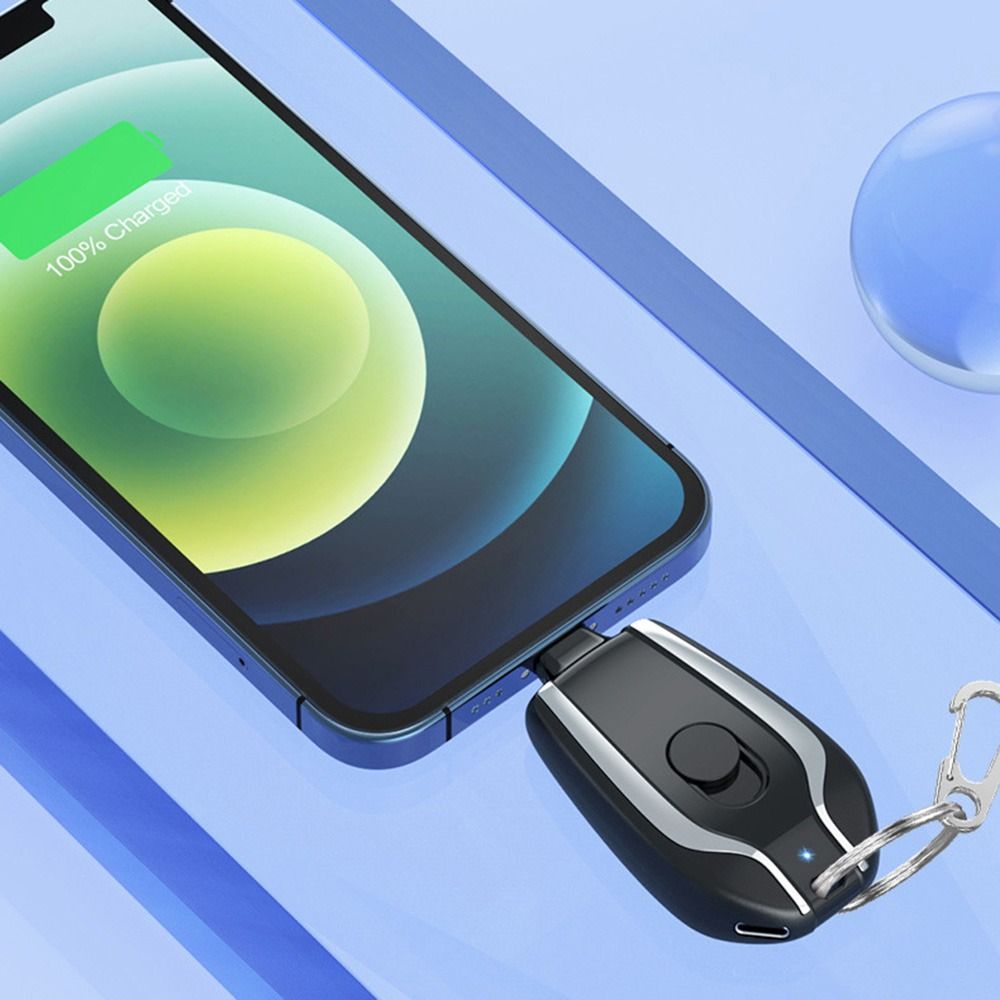 Mini Portable Power Bank with Keychain Clip
