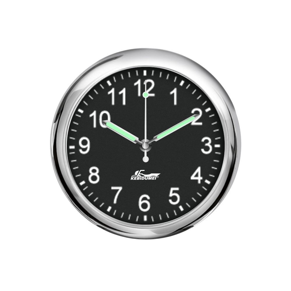 Mini Stick On Car Dashboard Quartz Clock with Luminous Display