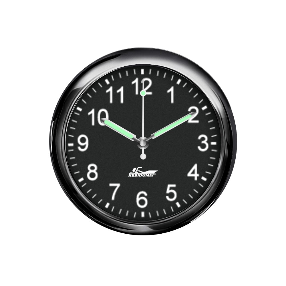 Mini Stick On Car Dashboard Quartz Clock with Luminous Display