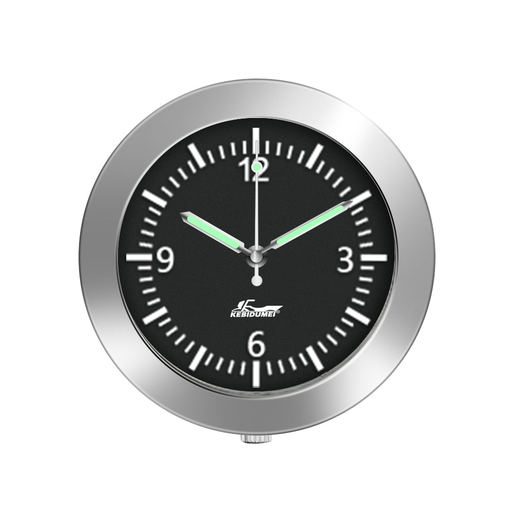 Mini Stick On Car Dashboard Quartz Clock with Luminous Display