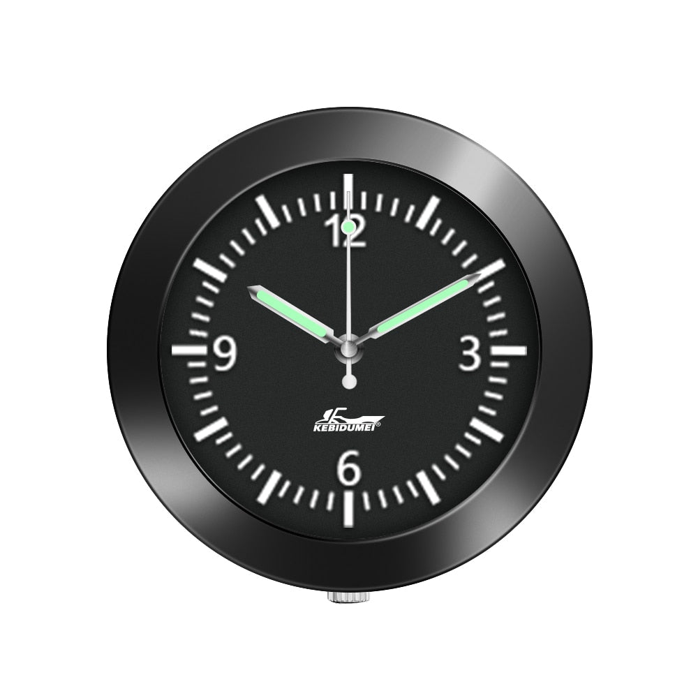 Mini Stick On Car Dashboard Quartz Clock with Luminous Display