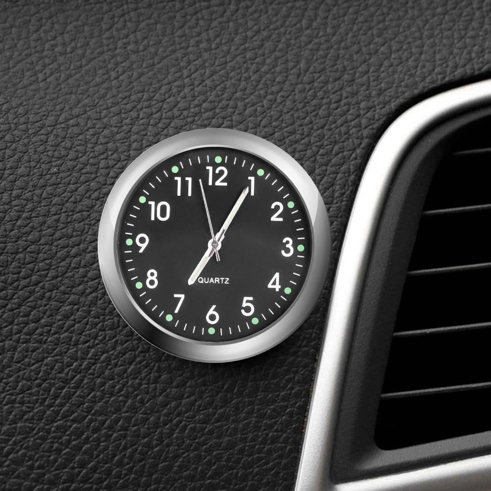 Mini Stick On Car Dashboard Quartz Clock with Luminous Display