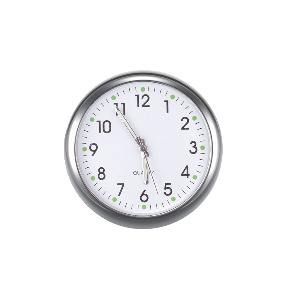 Mini Stick On Car Dashboard Quartz Clock with Luminous Display