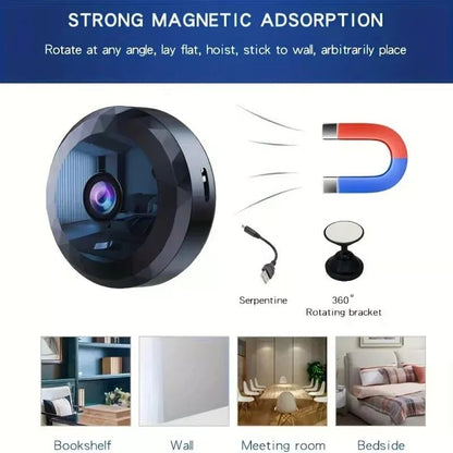 Mini WiFi Security Camera 1080P HD Magnetic Mount