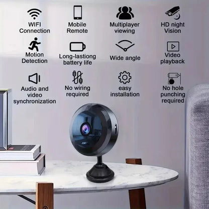 Mini WiFi Security Camera 1080P HD Magnetic Mount