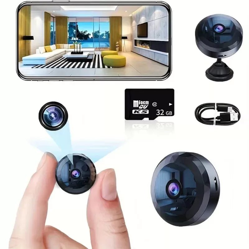 Mini WiFi Security Camera 1080P HD Magnetic Mount