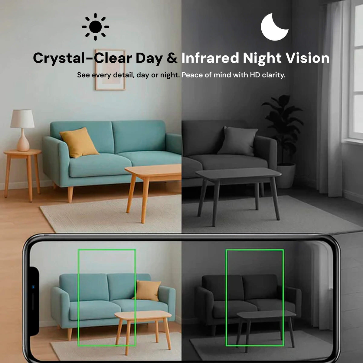 Mini WiFi Security Camera 1080P Indoor Monitoring Device Motion Detection Night Vision Remote Viewing