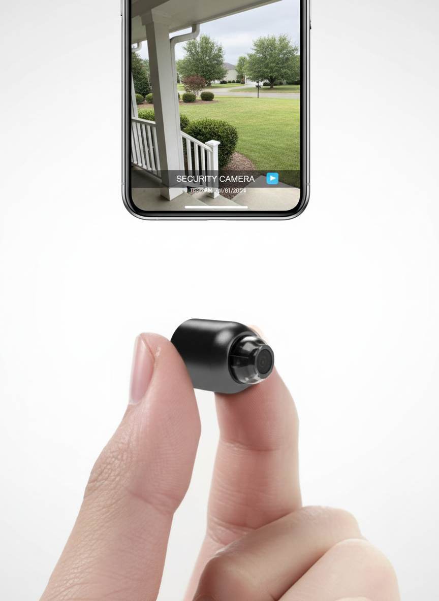 Mini WiFi Security Camera with Night Vision and Motion Alerts