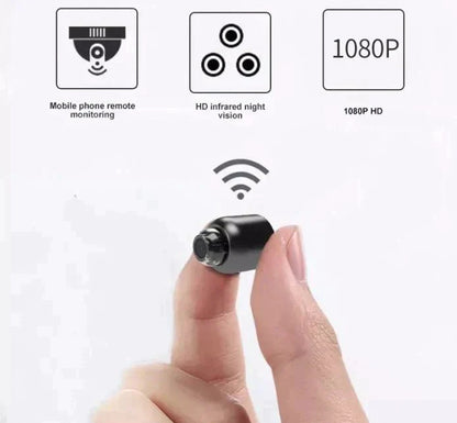 Mini WiFi Security Camera with Night Vision and Motion Alerts