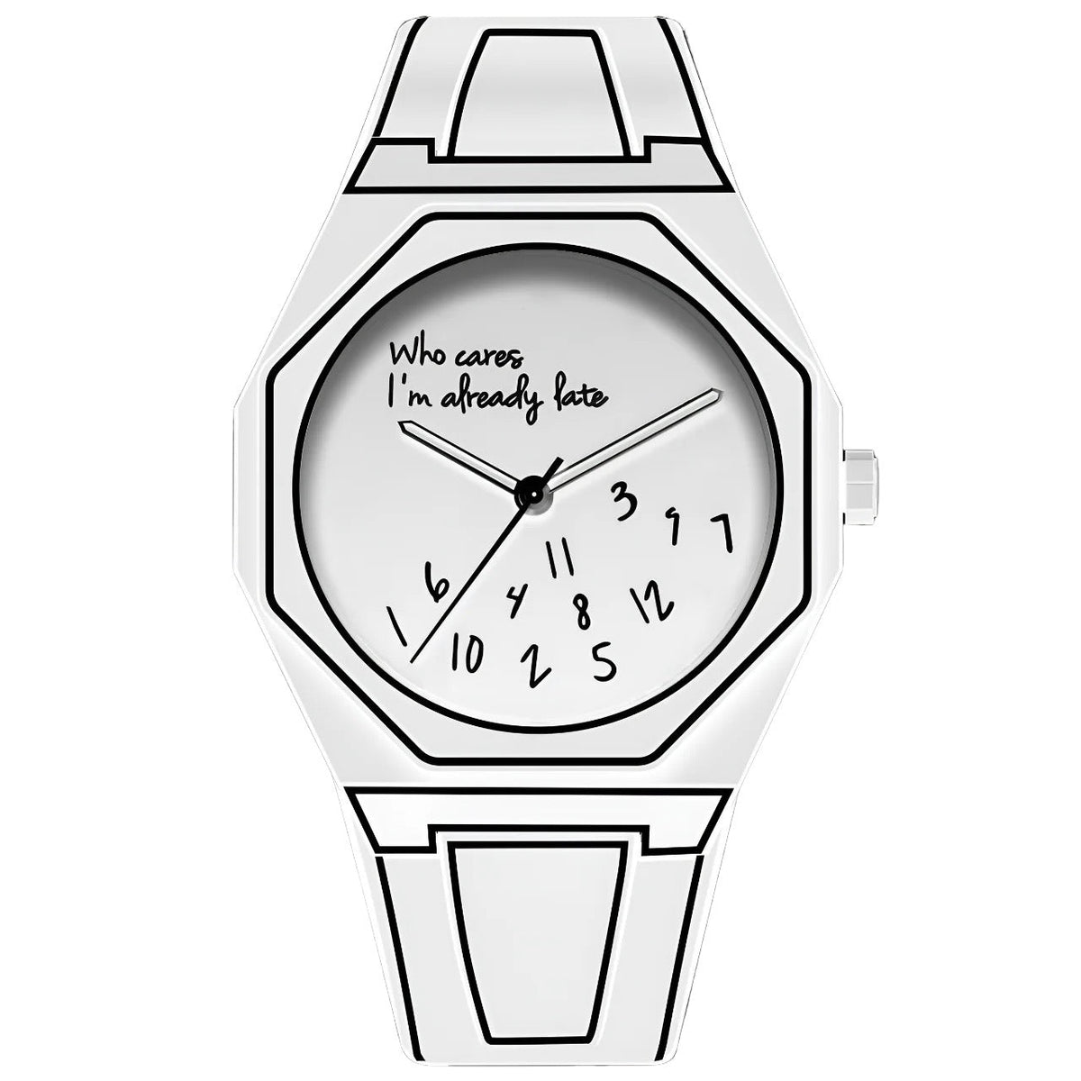 Minimalist Inspirational Wrist Watch with Unique Time Display