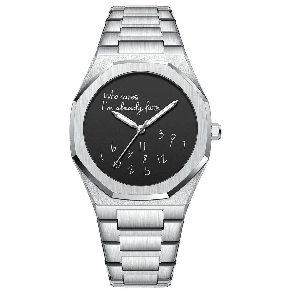 Minimalist Inspirational Wrist Watch with Unique Time Display