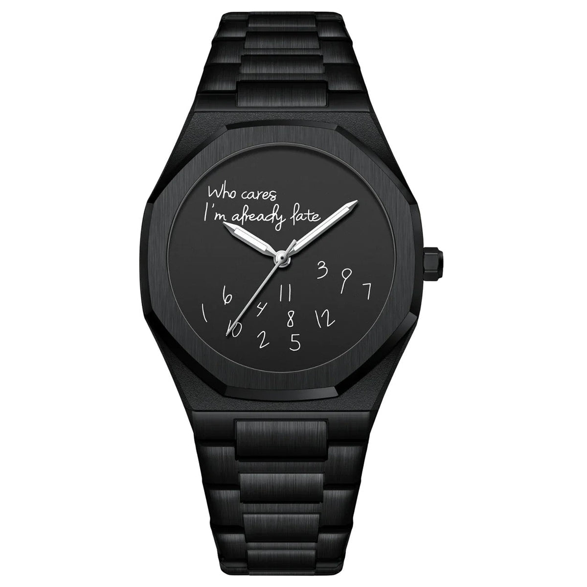 Minimalist Inspirational Wrist Watch with Unique Time Display