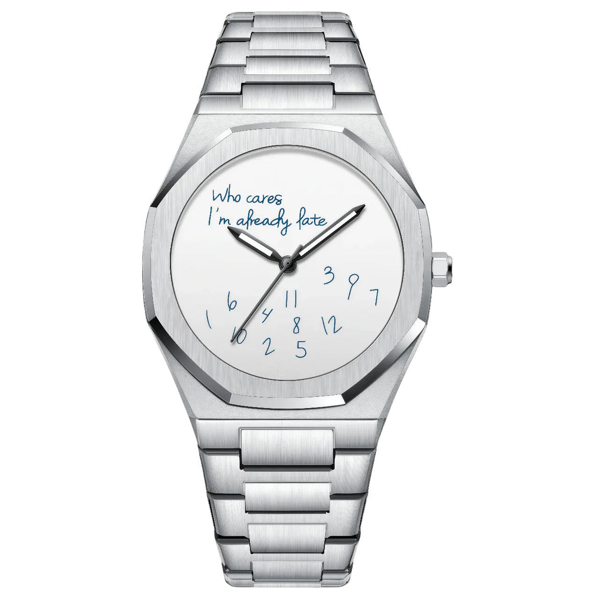 Minimalist Inspirational Wrist Watch with Unique Time Display