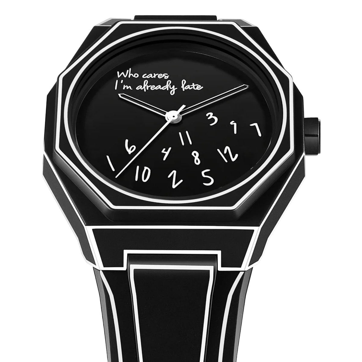 Minimalist Inspirational Wrist Watch with Unique Time Display