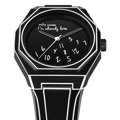 Minimalist Inspirational Wrist Watch with Unique Time Display