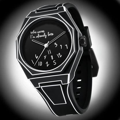 Minimalist Inspirational Wrist Watch with Unique Time Display