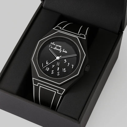Minimalist Inspirational Wrist Watch with Unique Time Display