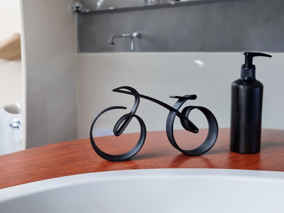 Minimalist Metal Bicycle Sculpture Wire Frame Desktop Decor