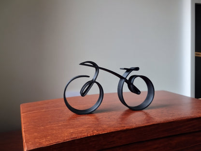Minimalist Metal Bicycle Sculpture Wire Frame Desktop Decor