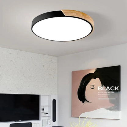Minimalist Round LED Ceiling Light for Bedroom Living Room Office