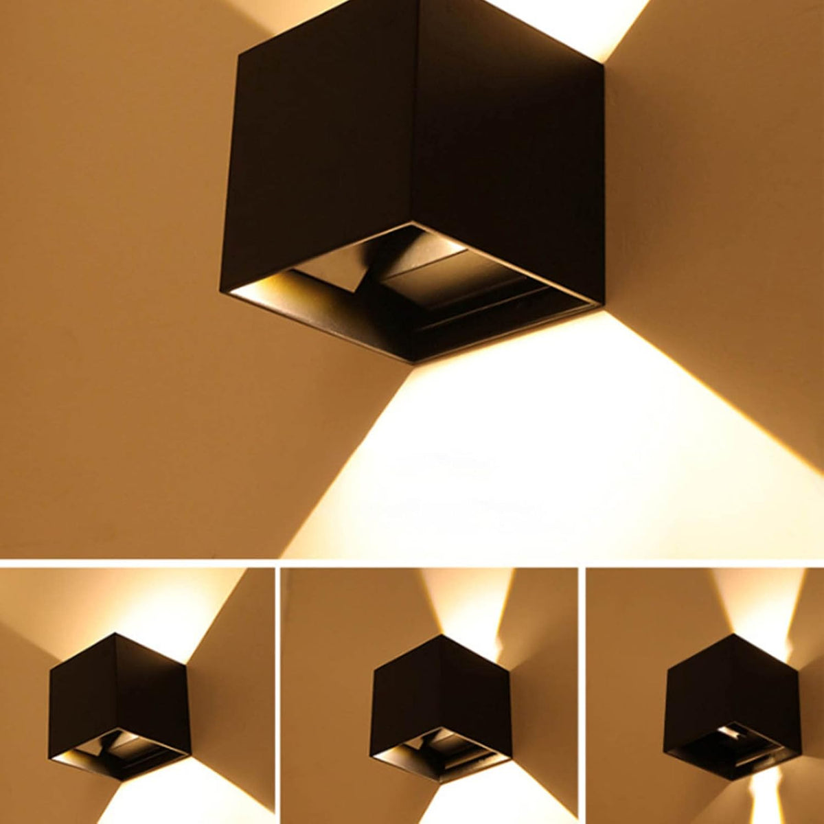 Minimalist Square Wall Lamp Aluminum Iron LED Light