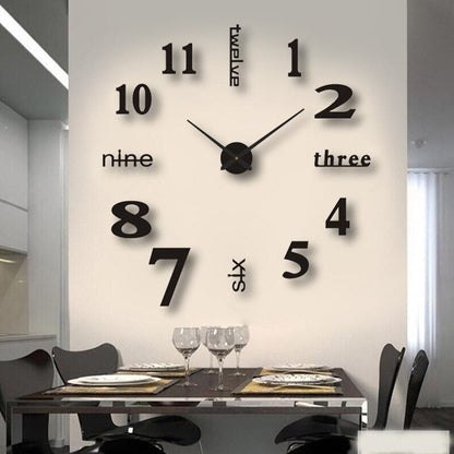 Modern Artistic Statement Wall Clock for Contemporary Home Decor