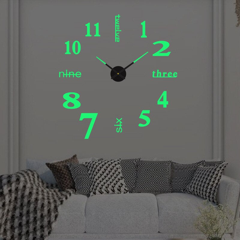 Modern Artistic Statement Wall Clock for Contemporary Home Decor