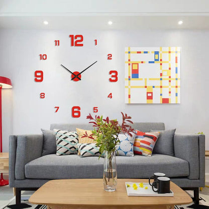 Modern Artistic Statement Wall Clock for Contemporary Home Decor