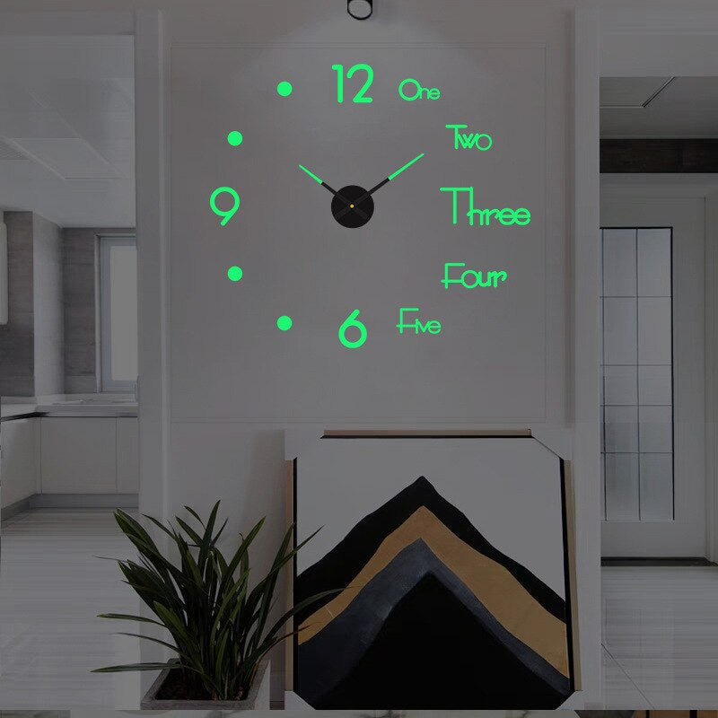Modern Artistic Statement Wall Clock for Contemporary Home Decor