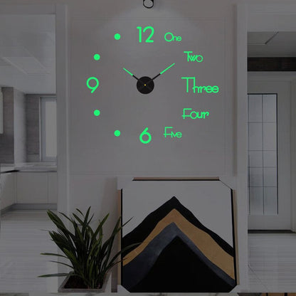 Modern Artistic Statement Wall Clock for Contemporary Home Decor