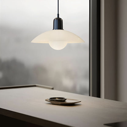 Modern Bauhaus Iron Pendant Light with Adjustable Hanging Cord