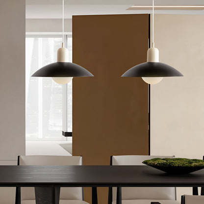 Modern Bauhaus Iron Pendant Light with Adjustable Hanging Cord