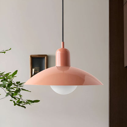 Modern Bauhaus Iron Pendant Light with Adjustable Hanging Cord