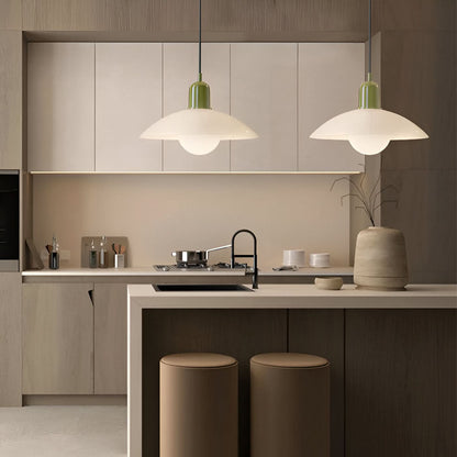 Modern Bauhaus Iron Pendant Light with Adjustable Hanging Cord