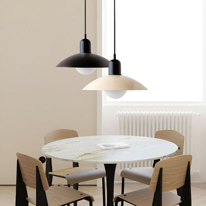 Modern Bauhaus Iron Pendant Light with Adjustable Hanging Cord