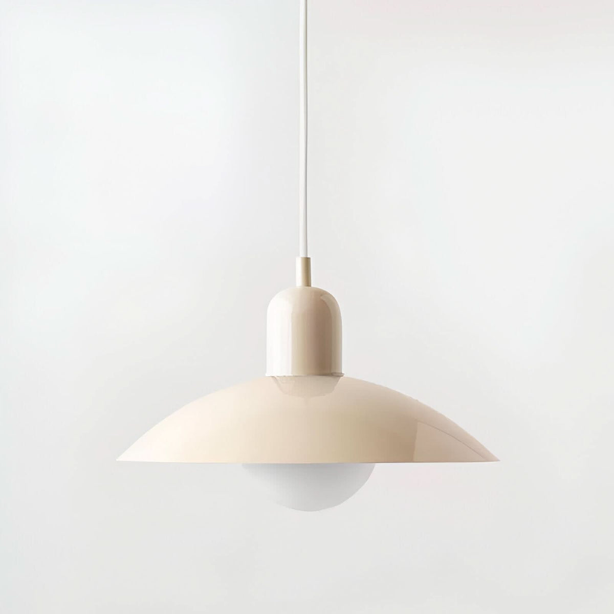 Modern Bauhaus Iron Pendant Light with Adjustable Hanging Cord