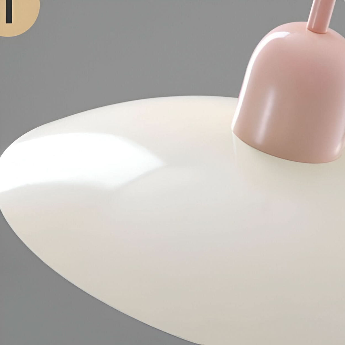 Modern Bauhaus Iron Pendant Light with Adjustable Hanging Cord