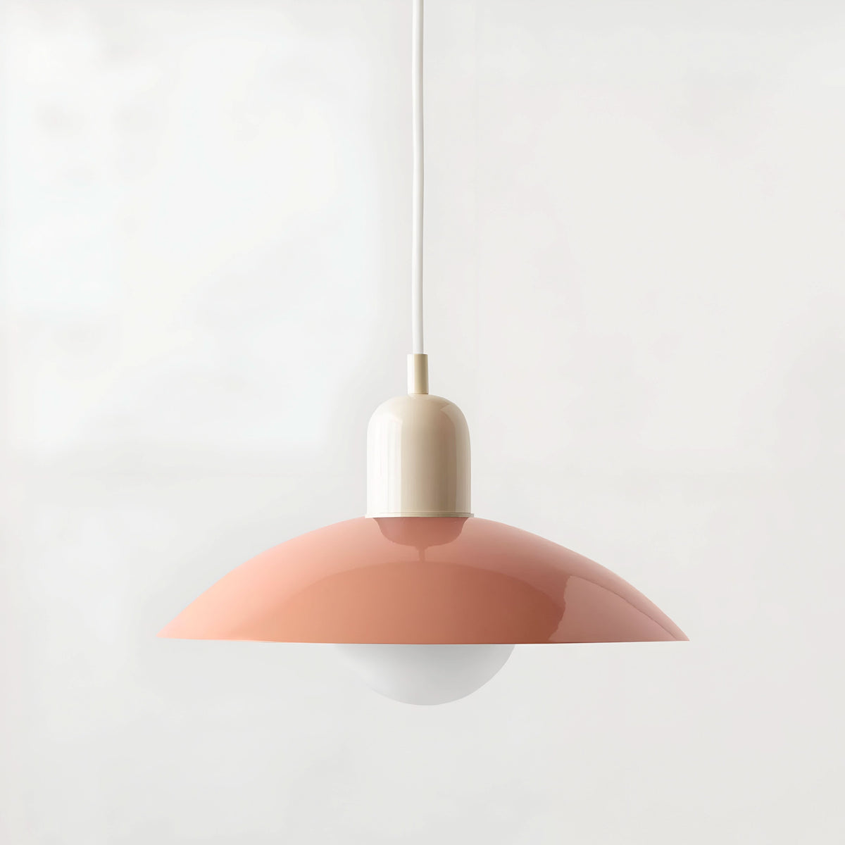 Modern Bauhaus Iron Pendant Light with Adjustable Hanging Cord