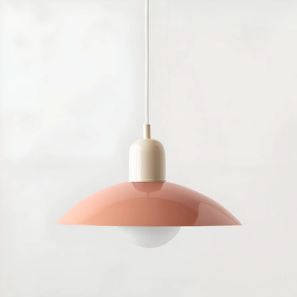 Modern Bauhaus Iron Pendant Light with Adjustable Hanging Cord
